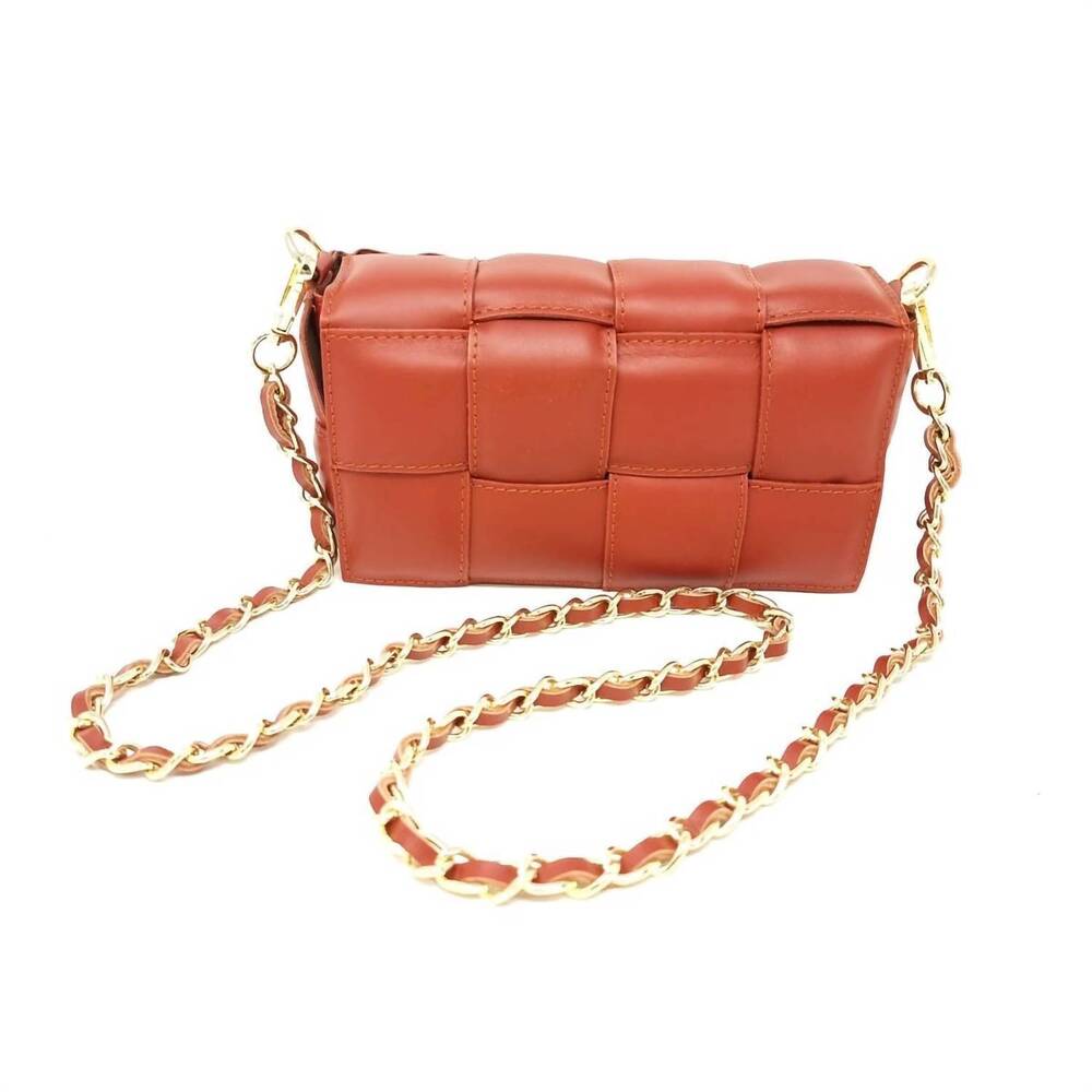 NEW GERMAN FUENTES saxon leather bag in orange